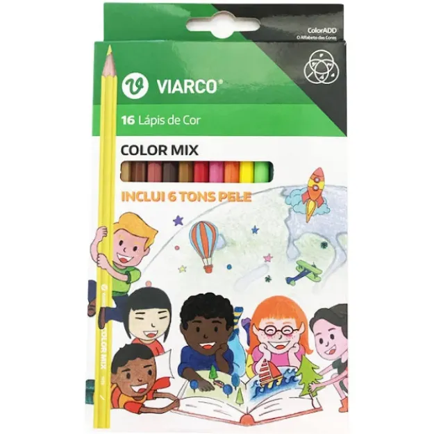 Imagem de 16 Lápis de Cor Colormix Viarco