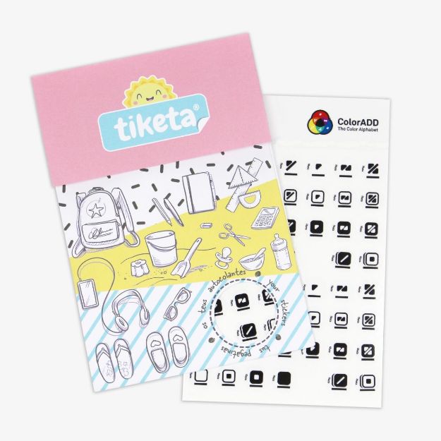 Imagem de Autocolantes com o Alfabeto das Cores ColorADD